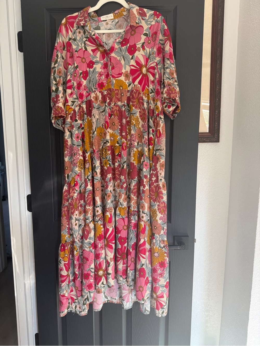 NATURAL LIFE Women's Rebecca Midi Dress in Vintage Floral - Picture 3 of 14